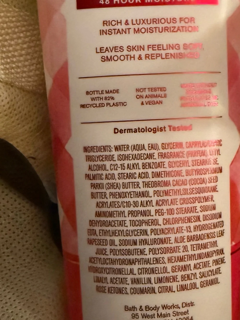 Bath & Body Works Gingham Love Hydrating Body Cream